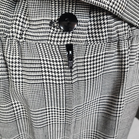 CLUES COLLECTIONS Size 12 USA Vintage Belted Glen Check Plaid Midi Sheath Dress - Picture 7 of 8